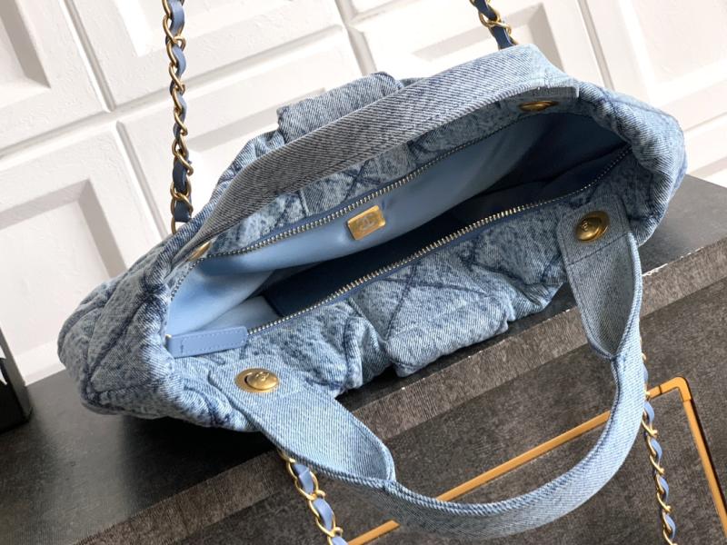 Chanel Denim Bow bag Blue AS5851