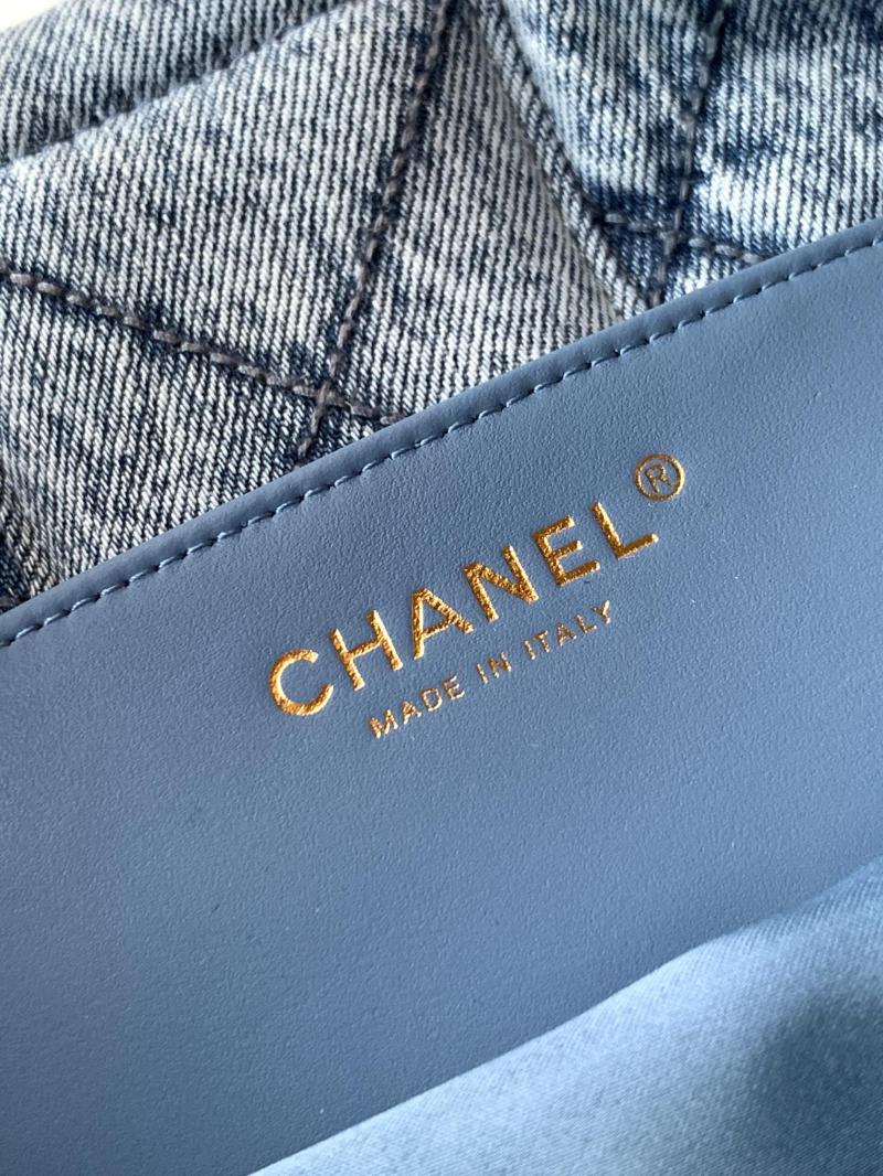 Chanel Denim Bow bag Blue AS5851