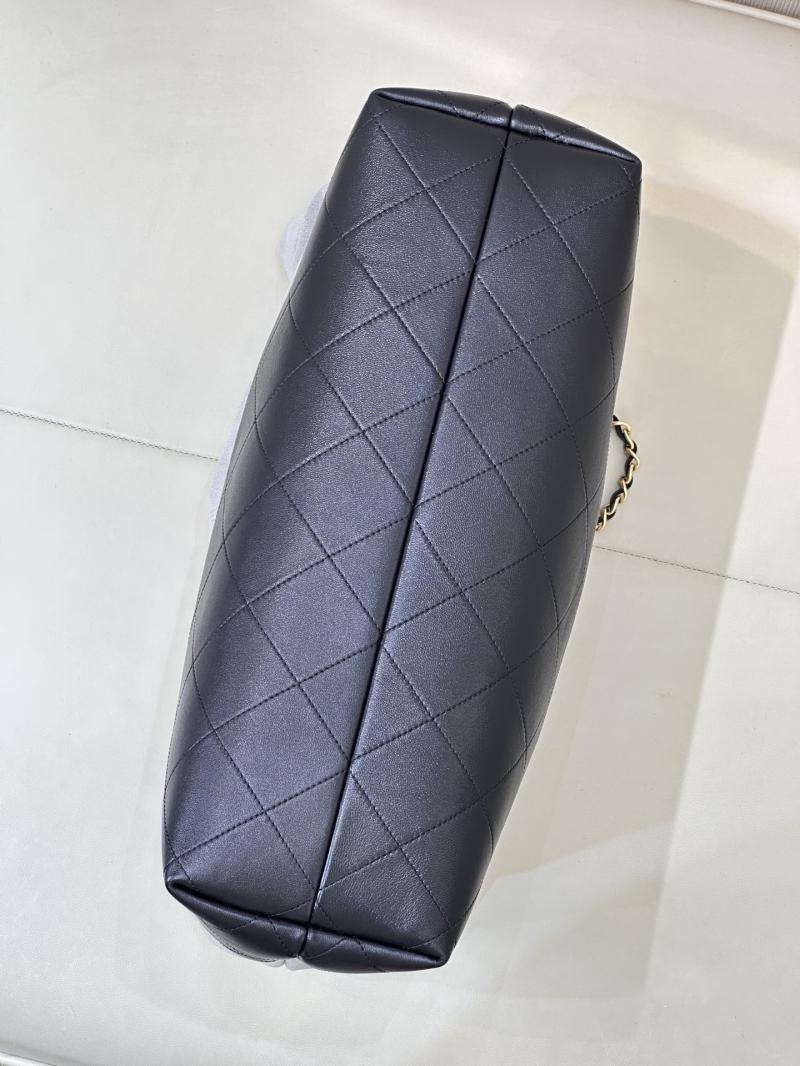 Chanel Suede Shopping Bag Grey AS5657