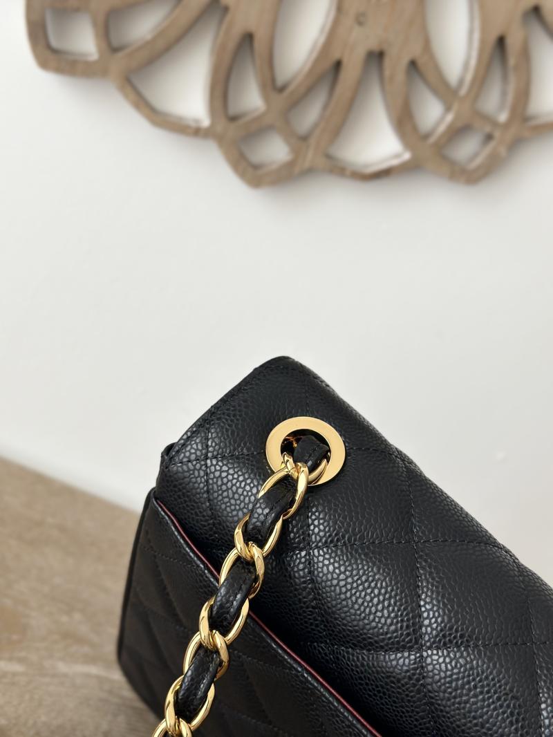 Vintage Chanel Calfskin Flap Bag Black A2218
