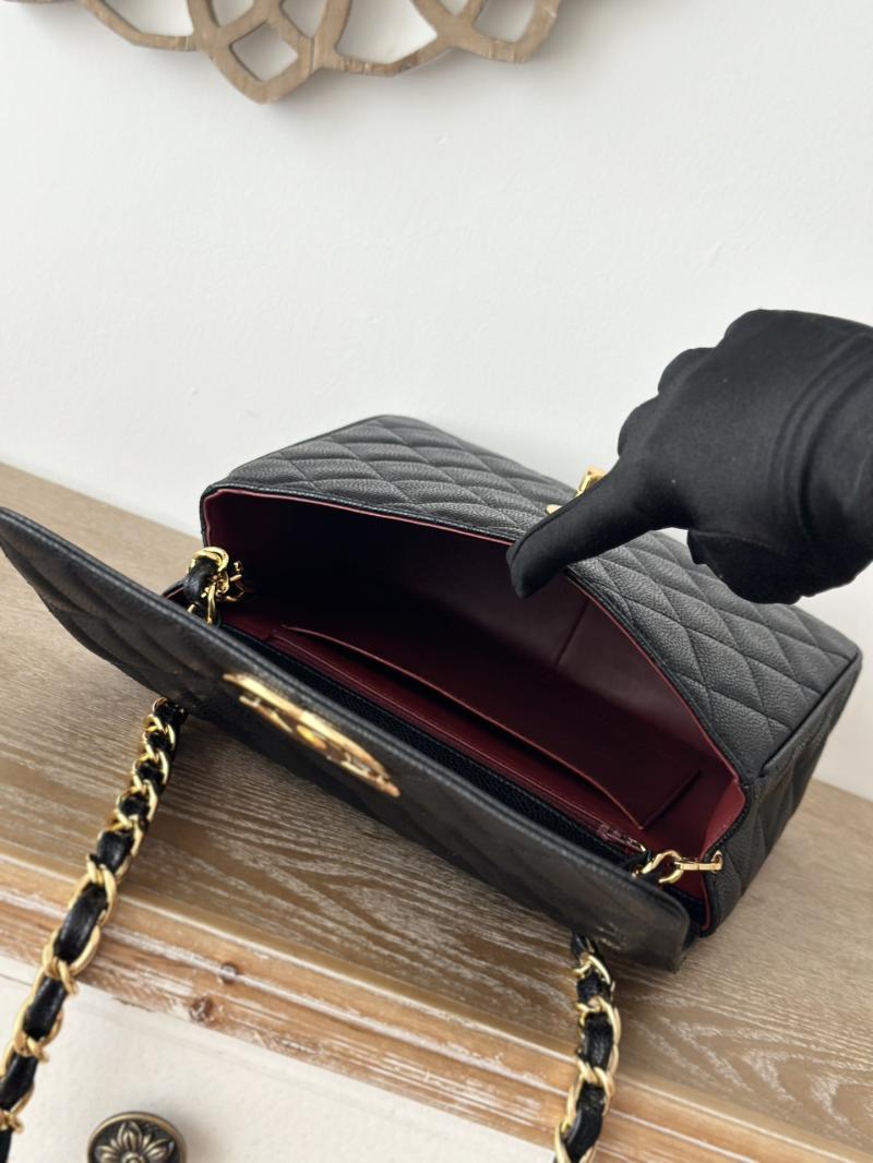 Vintage Chanel Calfskin Flap Bag Black A2218