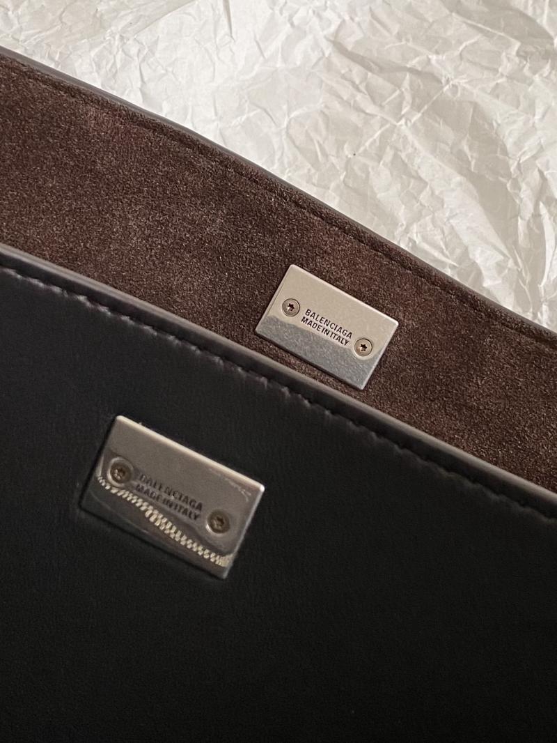 Balenciaga Rodeo Suede Medium Handbag Dark Brown B789772