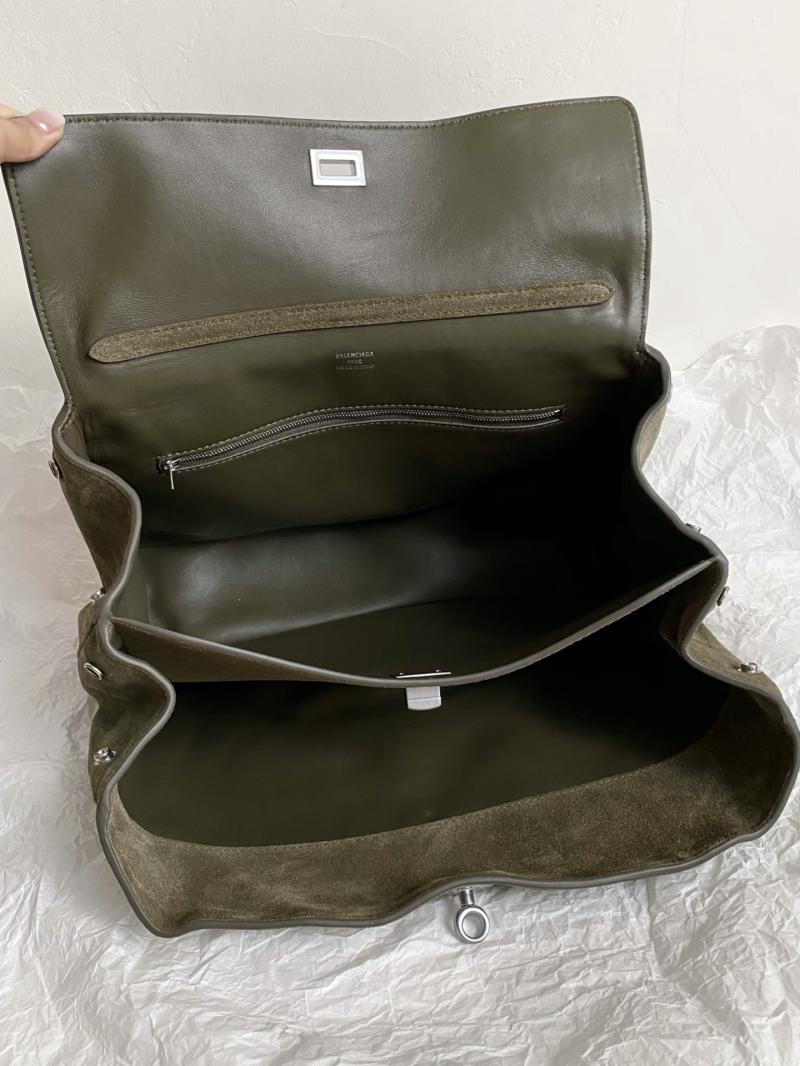 Balenciaga Rodeo Suede Medium Handbag Khaki B789772