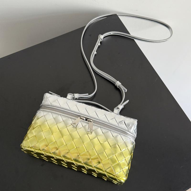 Bottega Veneta Bang Bang Vanity Case Silver Yellow B789109
