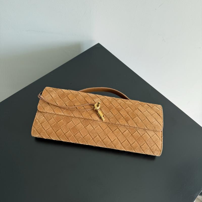 Bottega Veneta Long Clutch Andiamo Amber 741511