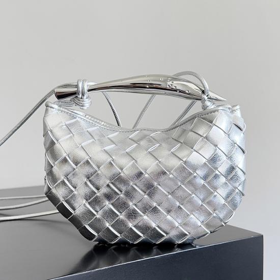 Bottega Veneta Mini Sardine Silver B744267  Bottega Veneta Mini Sardine Silver B744267