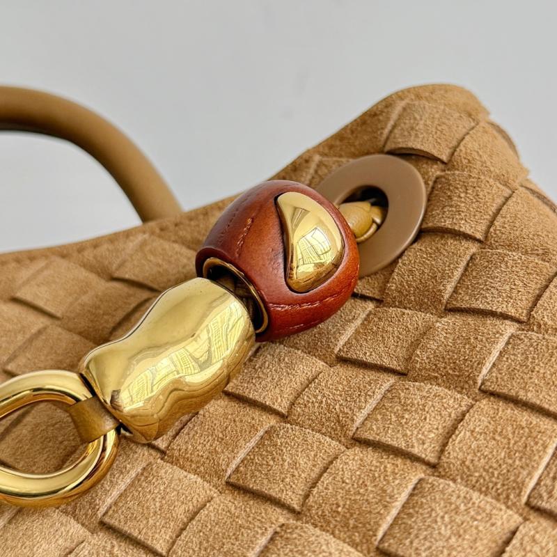 Bottega Veneta Suede Small Andiamo Brown 743568