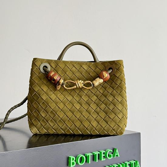 Bottega Veneta Suede Small Andiamo Olive oil 743568