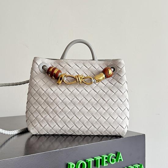 Bottega Veneta Suede Small Andiamo Sterling 743568
