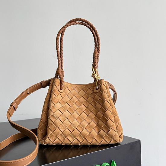 Bottega Veneta Suede Small Parachute Amber 796569 Bottega Veneta Suede Small Parachute Amber 796569