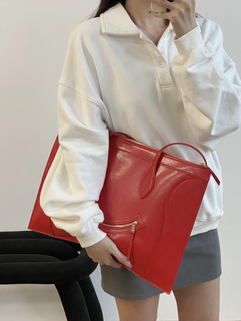 Celine Flat Cabas New Luggage Red C35501