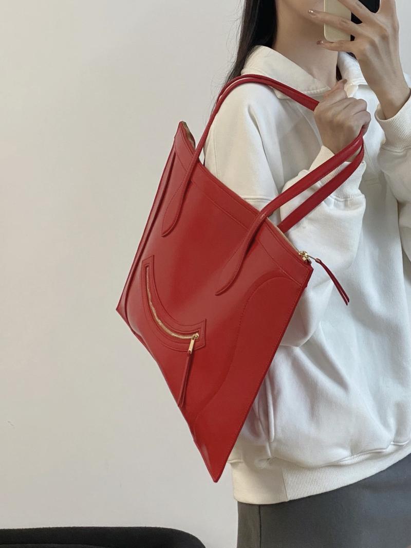 Celine Flat Cabas New Luggage Red C35501