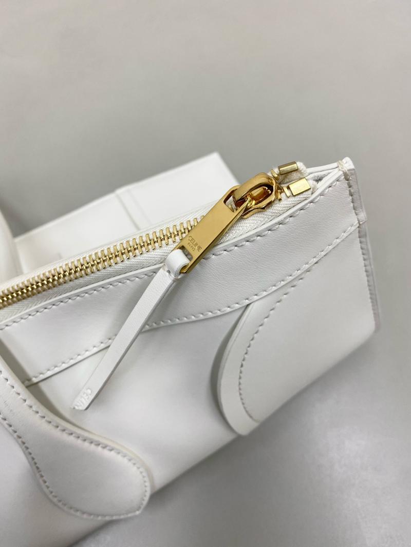 Celine Flat Cabas New Luggage White C35501