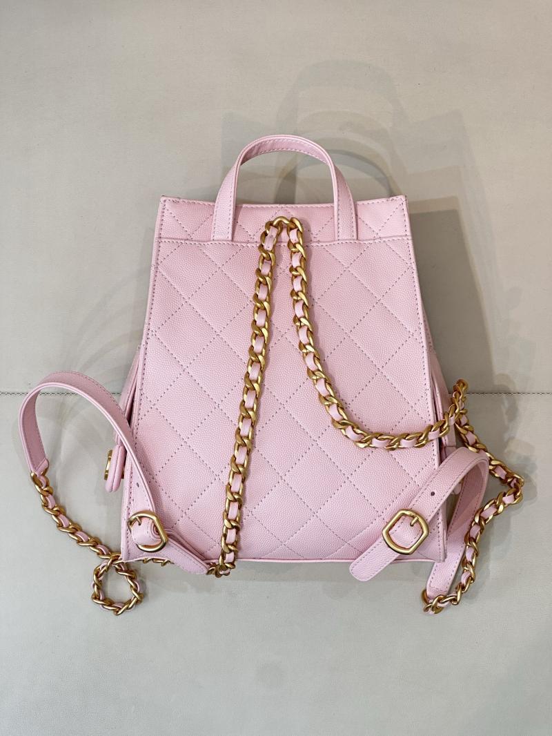 Chanel 25 Medium Backpack Pink AS5600