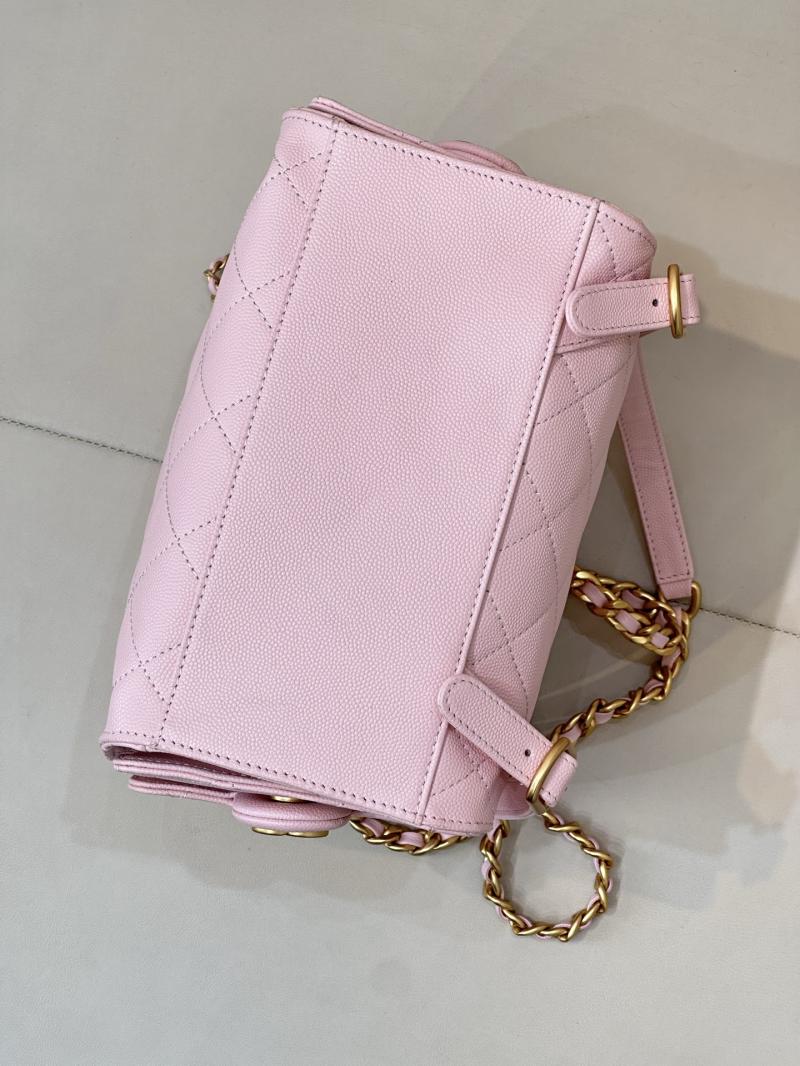 Chanel 25 Medium Backpack Pink AS5600