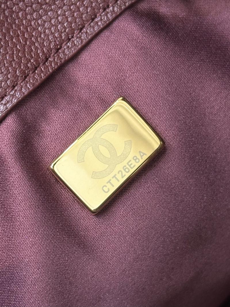 Chanel 25 Small Handbag Burgundy AS5293
