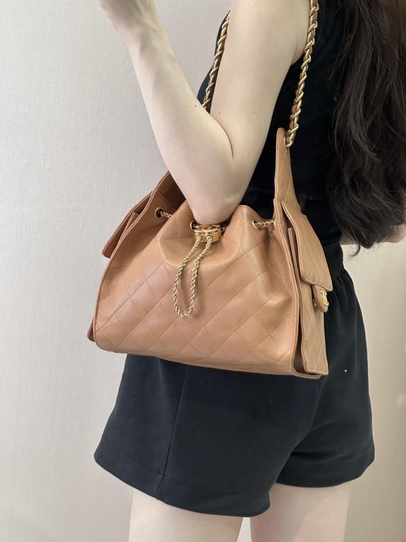 Chanel 25 Small Handbag Camel AS5293