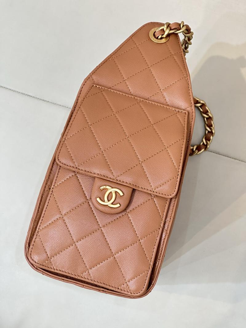 Chanel 25 Small Handbag Camel AS5293