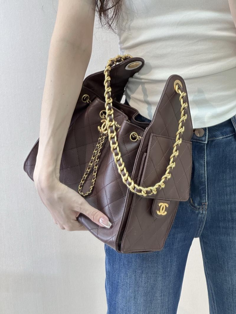 Chanel 25 Small Handbag Coffee AS5293