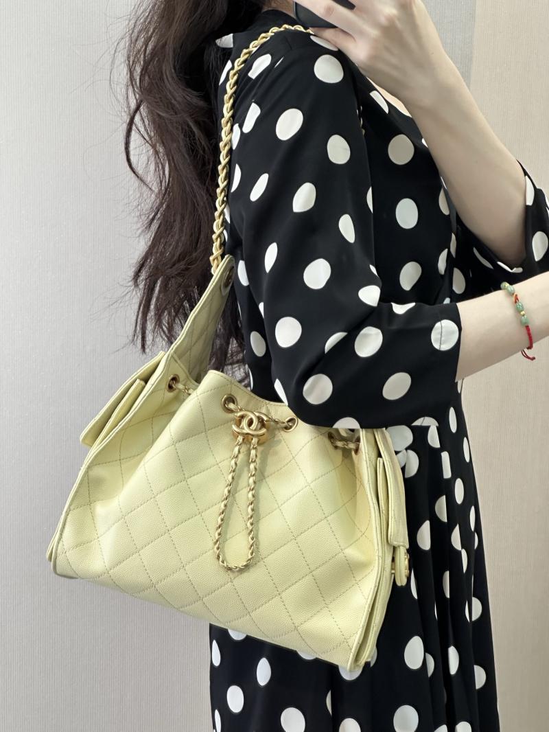 Chanel 25 Small Handbag Yellow AS5293