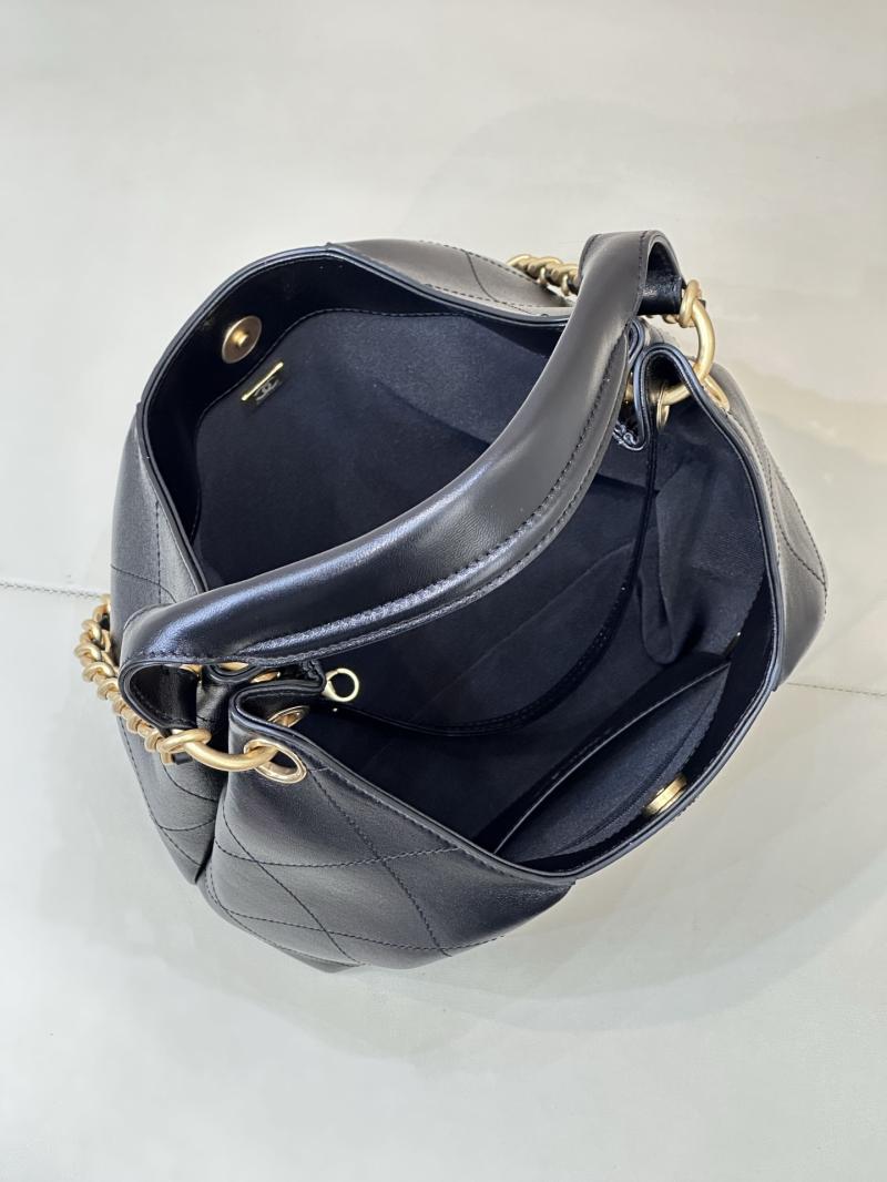 Chanel Calfskin Hobo Bag Black AS5970