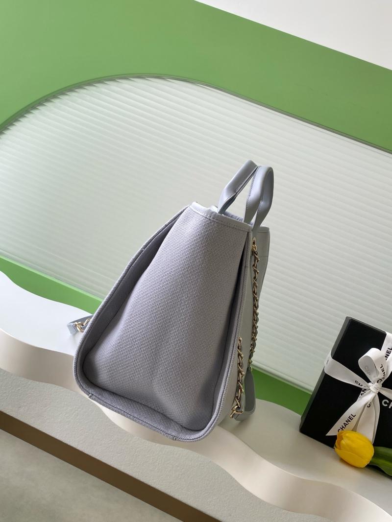 Chanel Canvas Shopping Bag Blue A66941