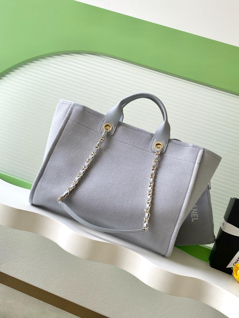 Chanel Canvas Shopping Bag Blue A66941