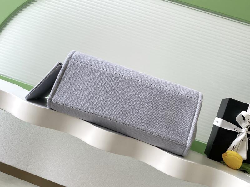 Chanel Canvas Shopping Bag Blue A66941