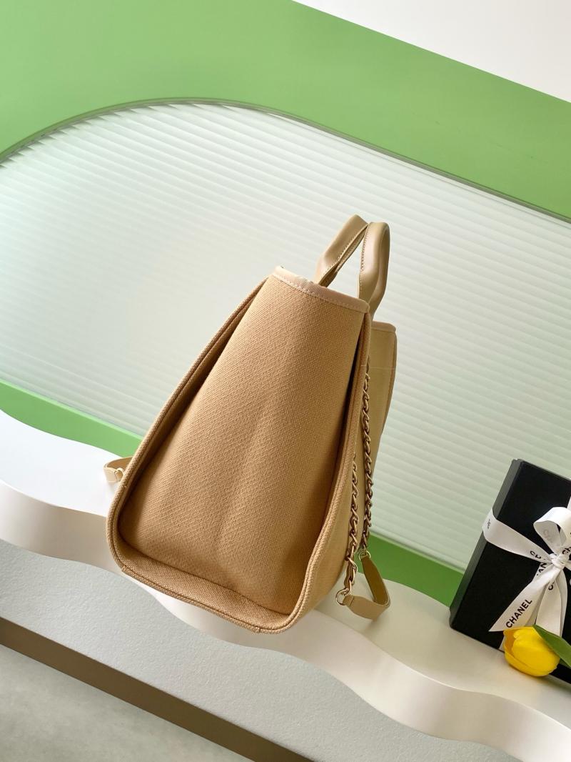 Chanel Canvas Shopping Bag Brown A66941