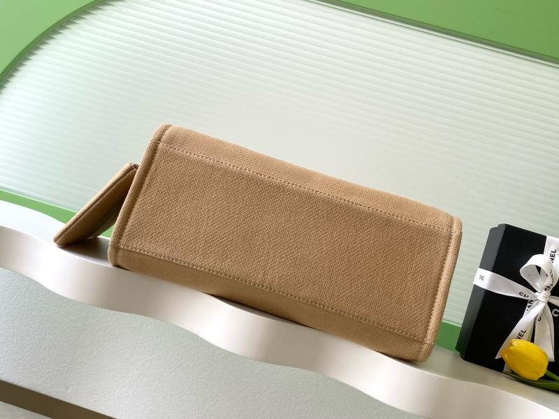 Chanel Canvas Shopping Bag Brown A66941