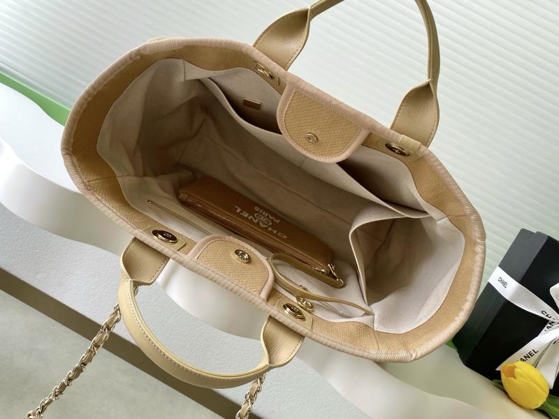 Chanel Canvas Shopping Bag Brown A66941