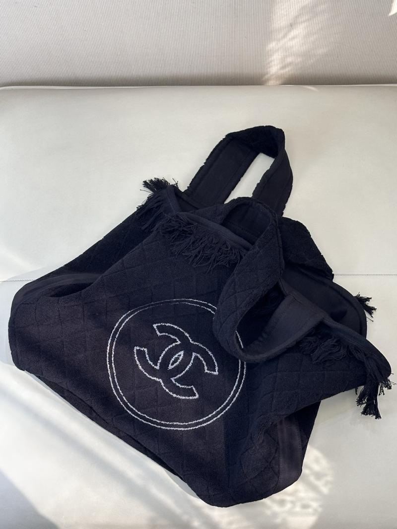 Chanel Cotton Tote Bag Black AAB018
