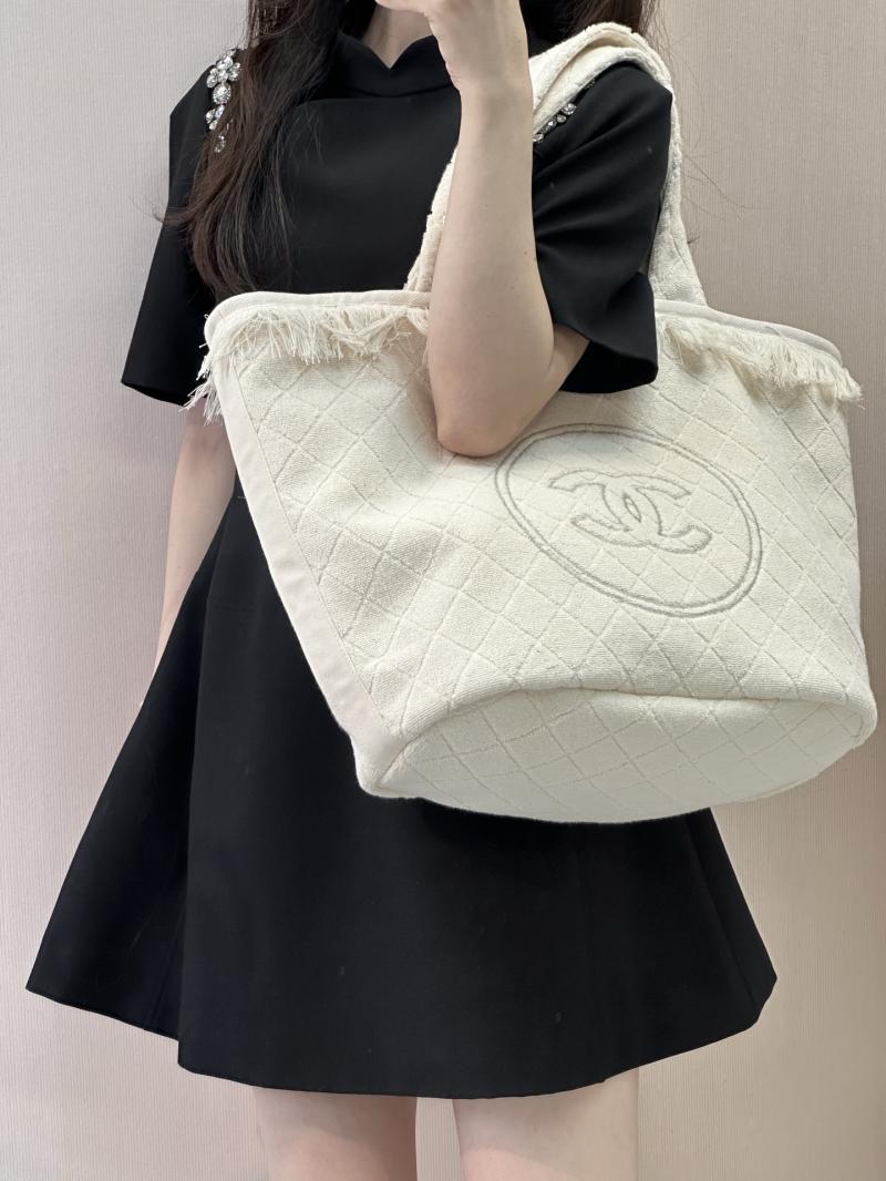 Chanel Cotton Tote Bag Cream AAB018