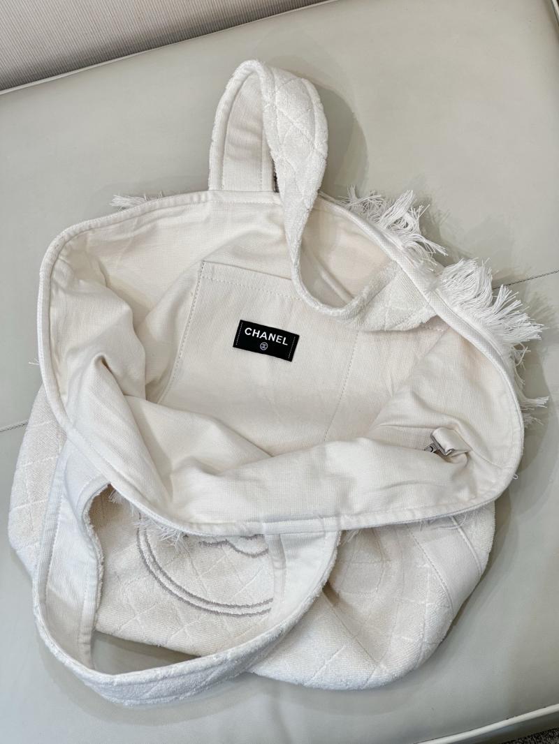 Chanel Cotton Tote Bag Cream AAB018