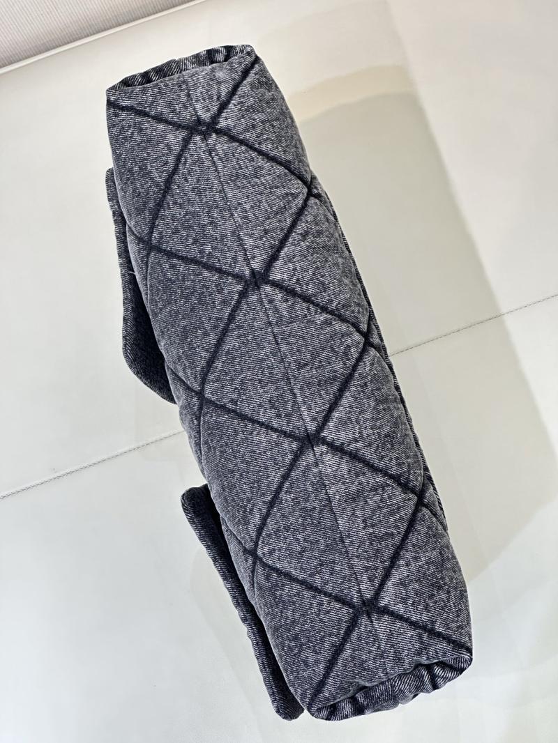 Chanel Denim Shopping Bag Black AS5740