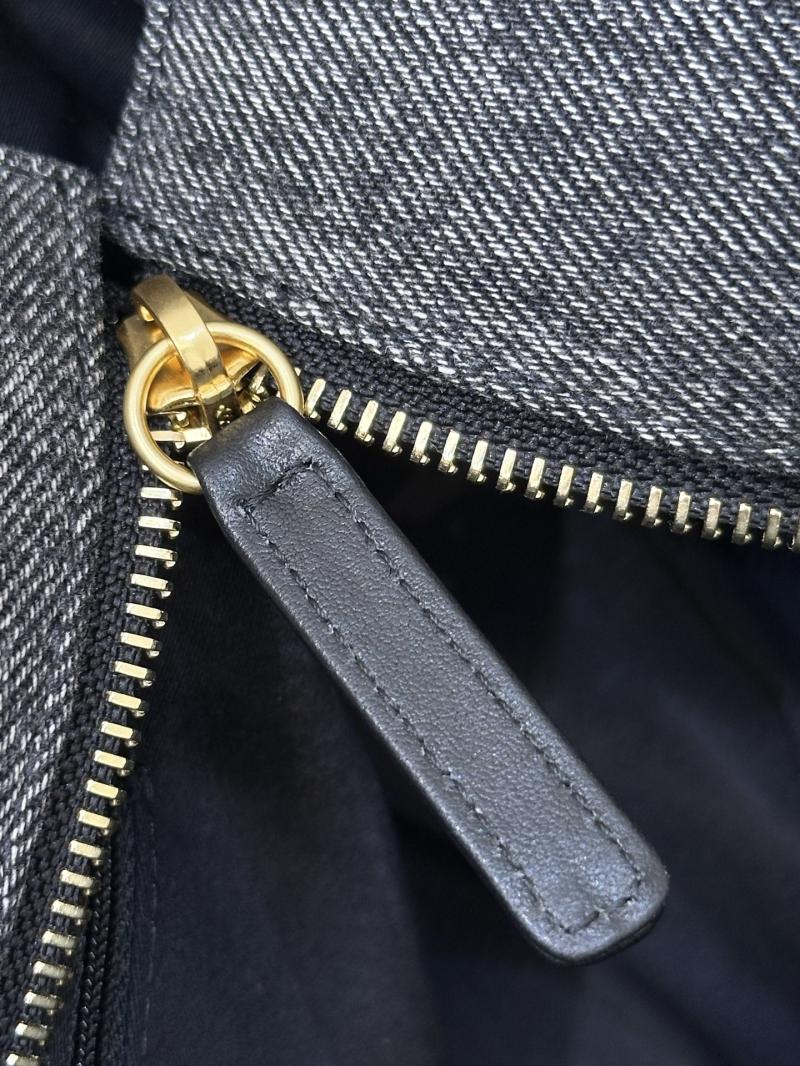 Chanel Denim Shopping Bag Black AS5740