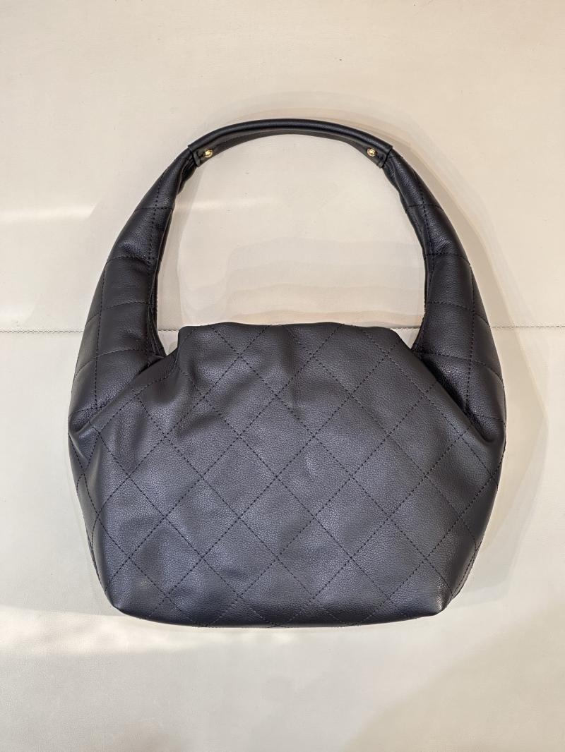 Chanel Hobo Handbag Black AS5976