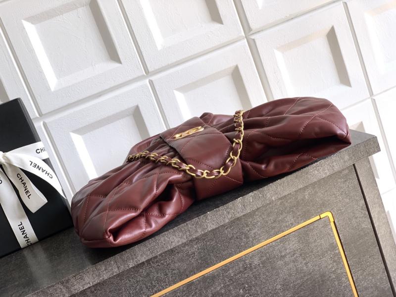 Chanel Lambskin Bow bag Burgundy AS5851