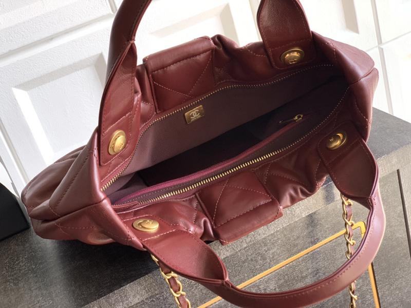 Chanel Lambskin Bow bag Burgundy AS5851