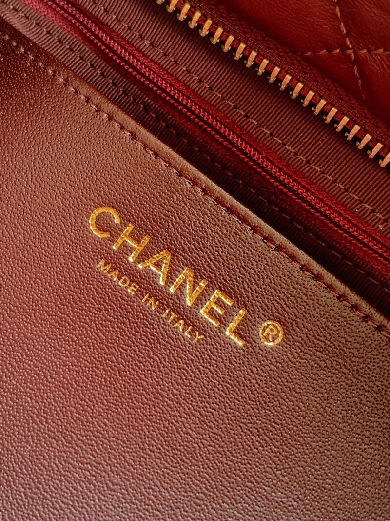 Chanel Lambskin Bow bag Burgundy AS5851