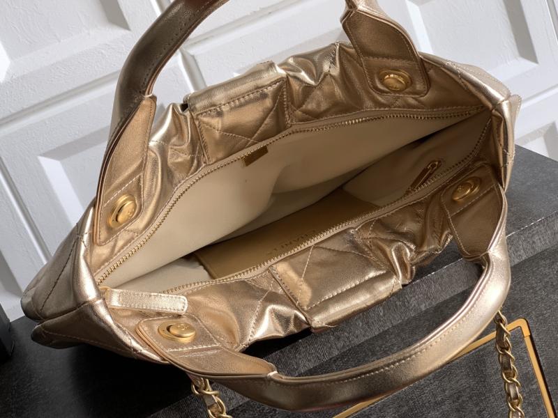 Chanel Lambskin Bow bag Gold AS5851