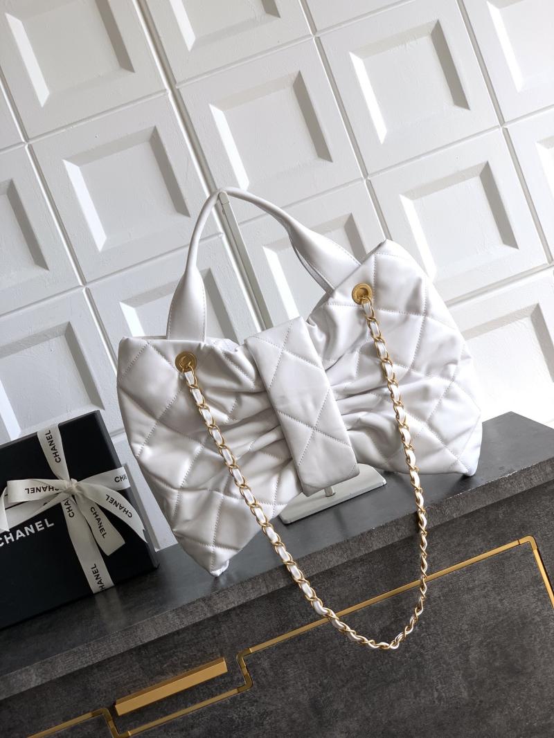 Chanel Lambskin Bow bag White AS5851
