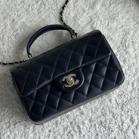 Chanel Lambskin Mini Flap Bag Black AS2431 Chanel Lambskin Mini Flap Bag Black AS2431