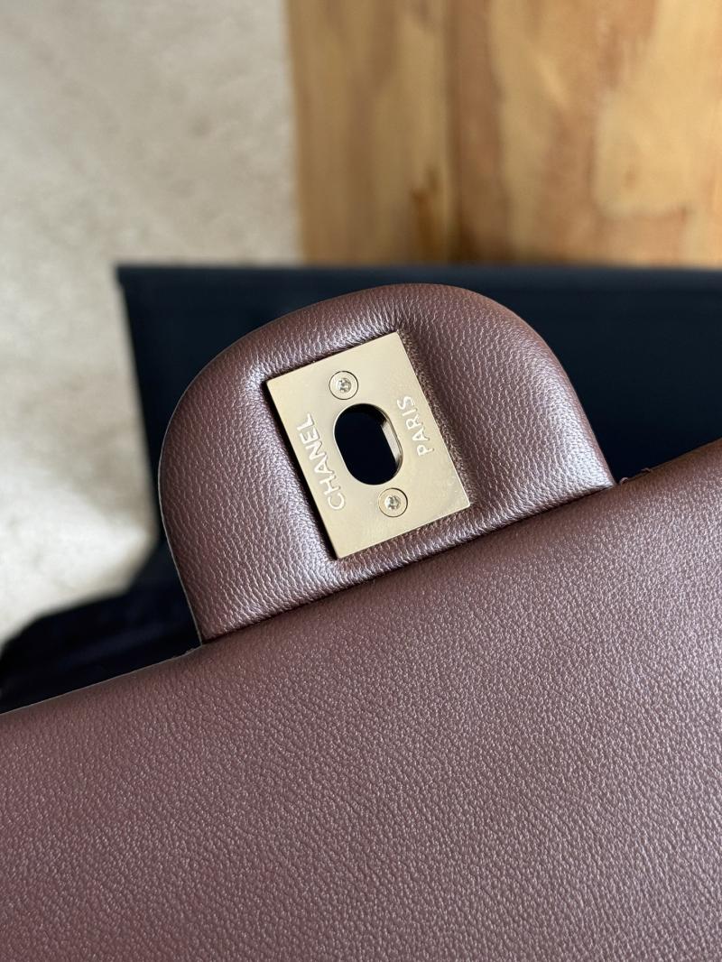 Chanel Lambskin Mini Flap Bag Coffee AS2431
