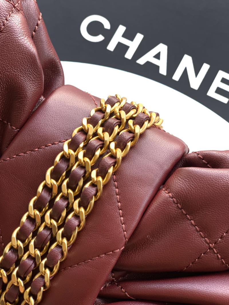 Chanel Mini Bow Bag Burgundy AS5849
