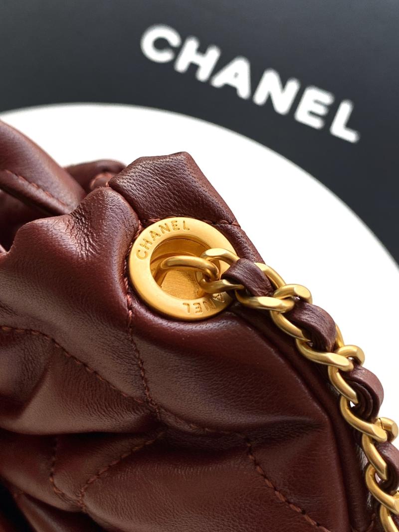 Chanel Mini Bow Bag Burgundy AS5849