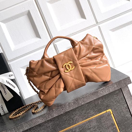 Chanel Mini Bow Bag Camel AS5849  Chanel Mini Bow Bag Camel AS5849