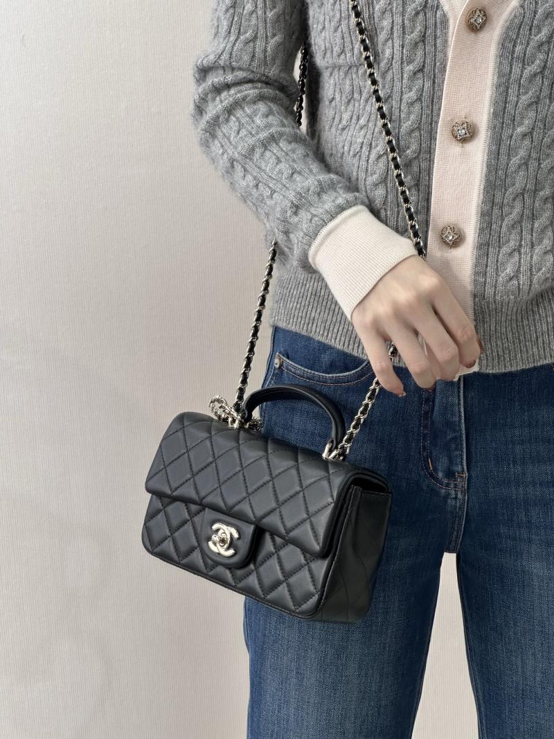 Chanel Mini Classic Handbag Black AS2431