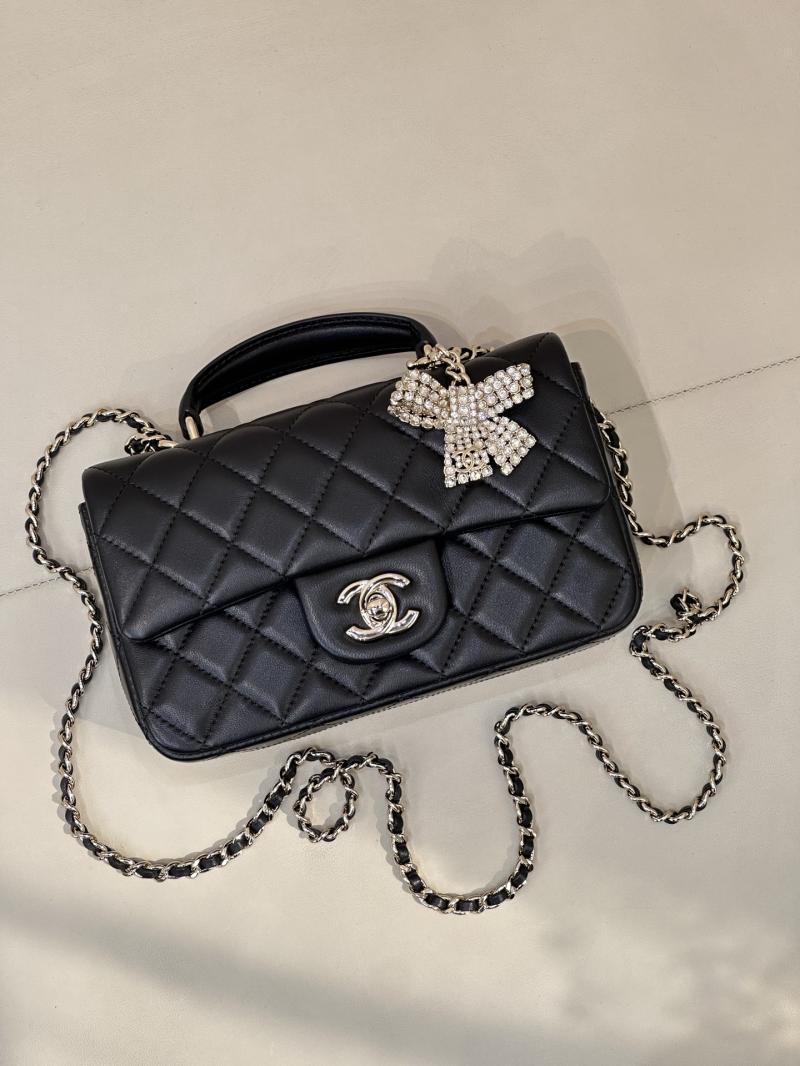 Chanel Mini Classic Handbag Black AS2431