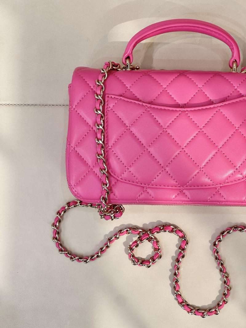 Chanel Mini Classic Handbag Rose AS2431